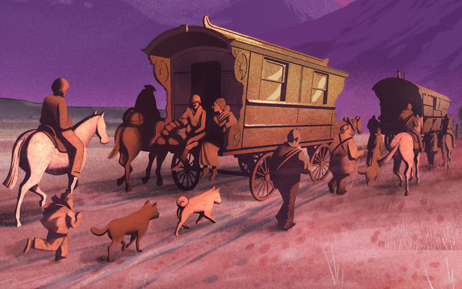 ilustracion historia del pueblo gitano