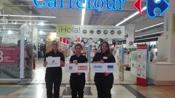 Se inician las prcticas no laborales en Carrefour del C.C. Dos Mares dentro del Programa Acceder Ms Empleo de FSG San Javier (Murcia)