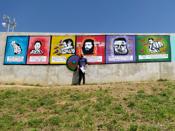 Mural para la Inclusin para la conmemoracin del Da Internacional del Pueblo Gitano en Sabadell