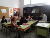 Sesin grupal de orientacin con las madres Promociona en Pontevedra