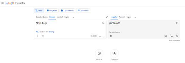 El Traductor del Google incluye la lengua roman en su ltima ampliacin